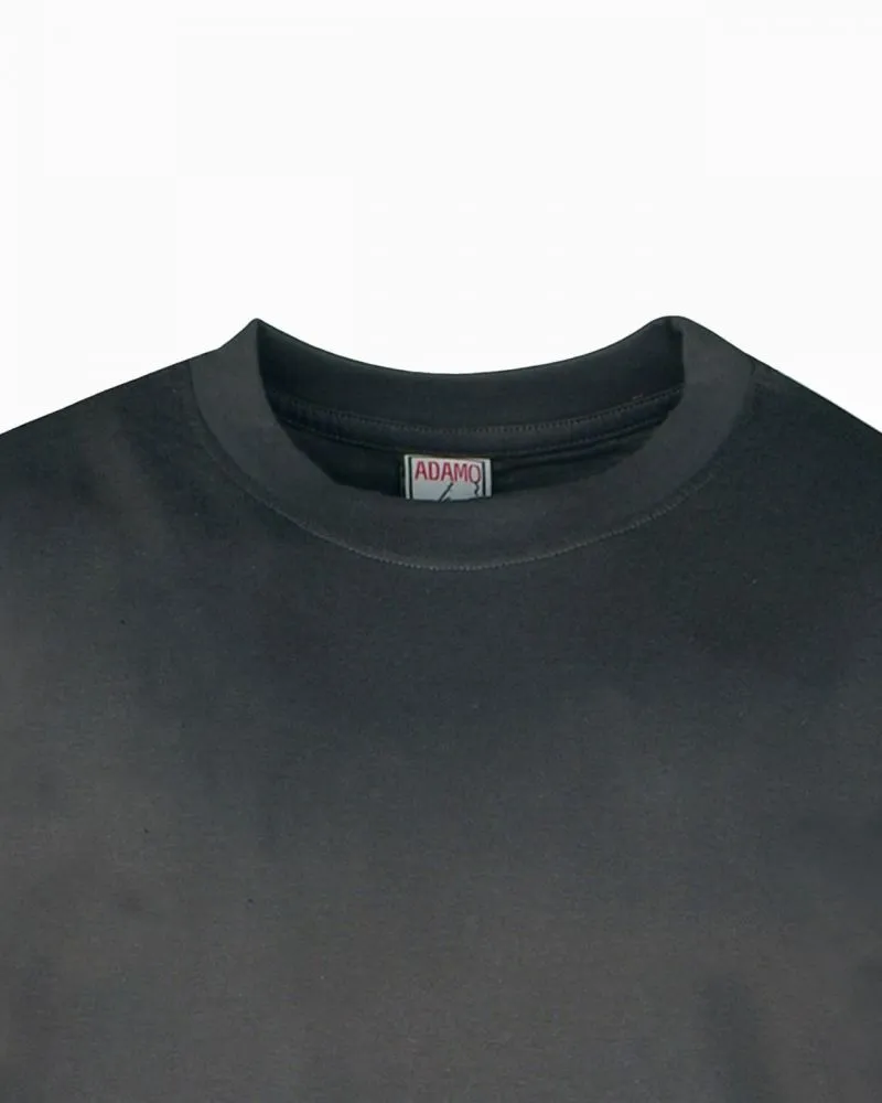 Adamo Lot 2 tee shirts grande taille anthracite - Size-factory