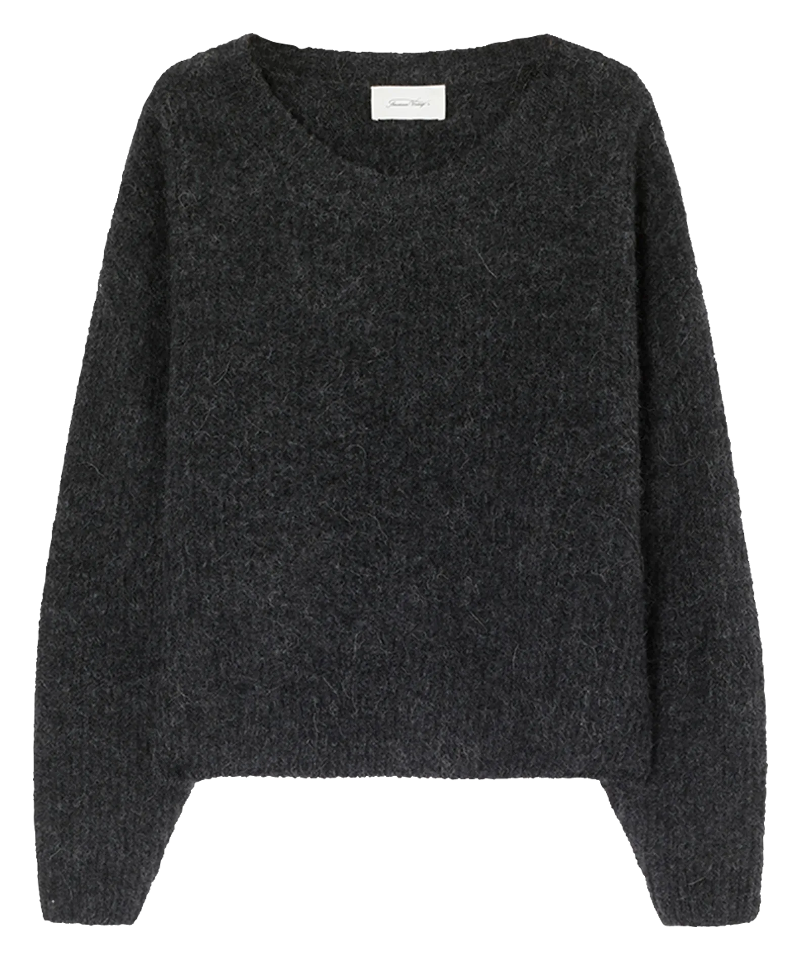 AMERICAN VINTAGE  Pull col rond uni east - Gris