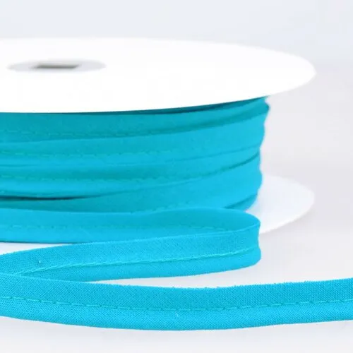 Bobine 25m passepoil robe biais tous textiles 10mm turquoise