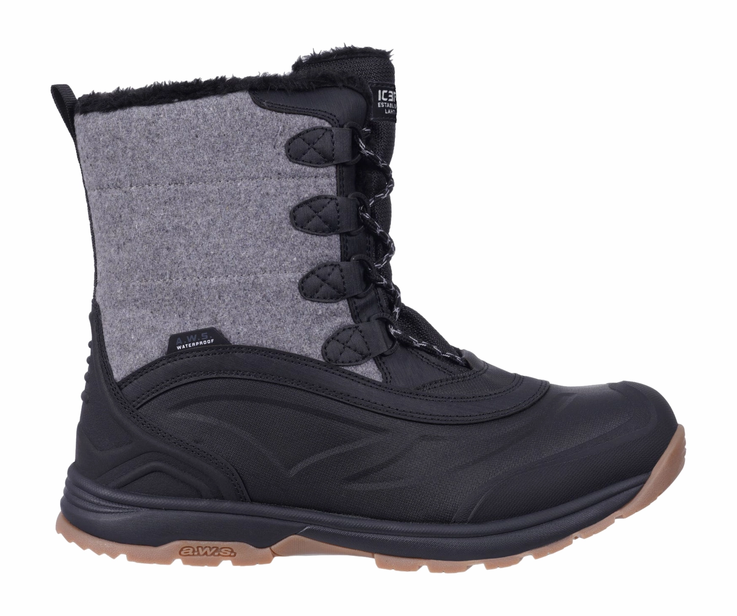 Bottes de Neige Icepeak Men Aleg Mr Lead-Grey