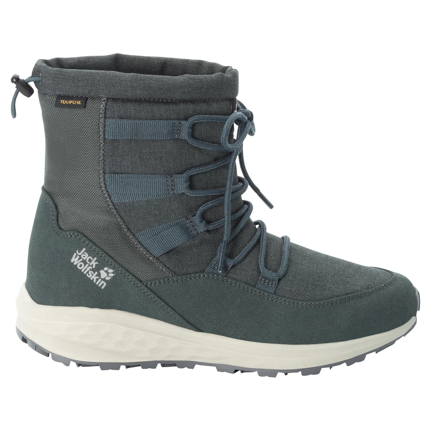 Bottes de Neige Jack Wolfskin Women Nevada Texapore Mid Dark Green Phantom