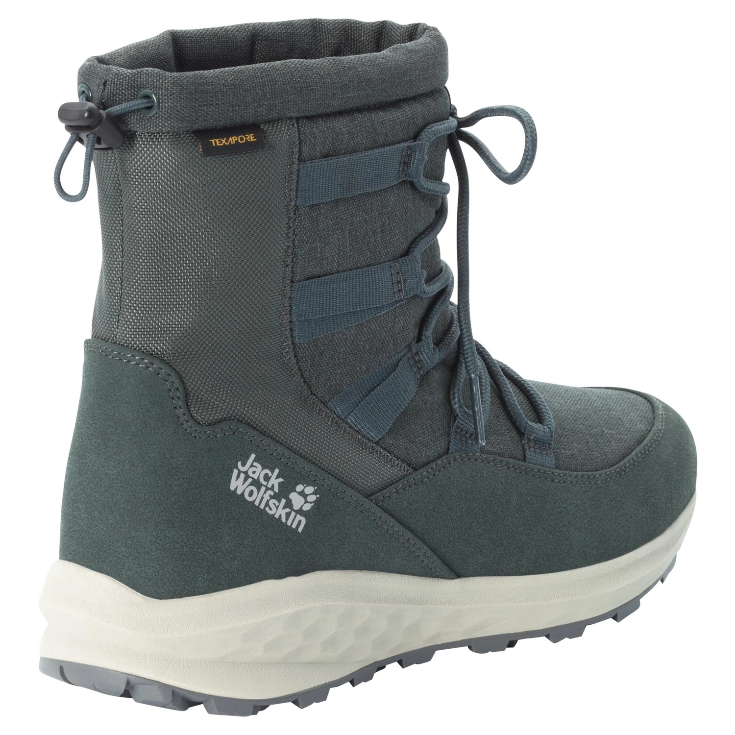 Bottes de Neige Jack Wolfskin Women Nevada Texapore Mid Dark Green Phantom