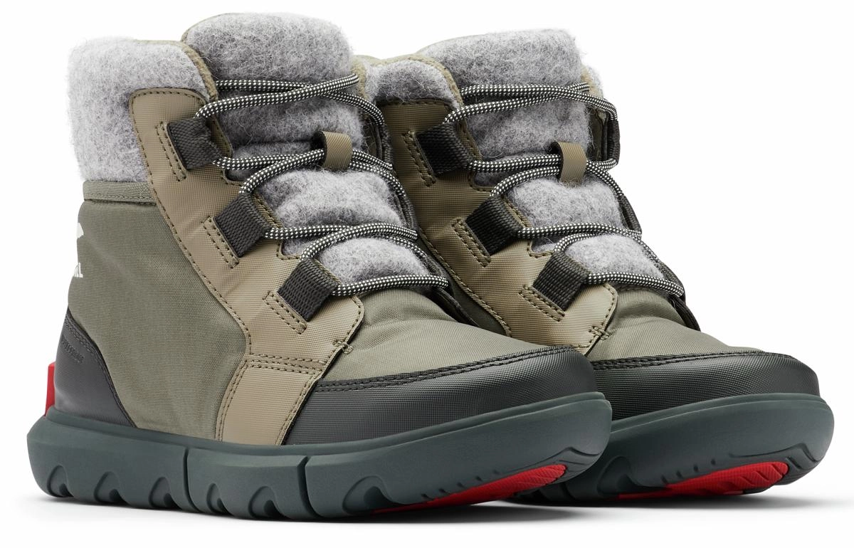 Bottes de Neige Sorel Women Explorer II Carnival Felt WP Dark Stone Sage