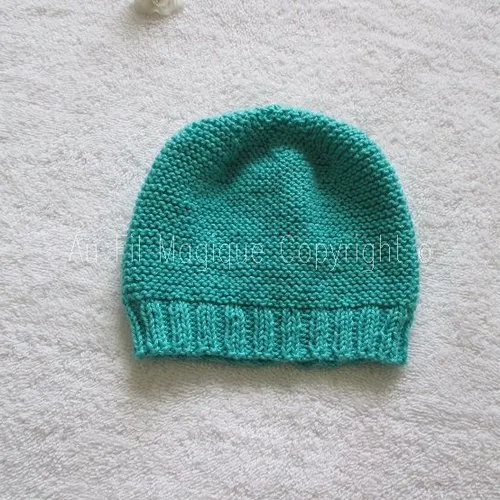 Cache-coeur bébé chaussons bonnet coton vert garçon ou fille fait-main taille 3 mois