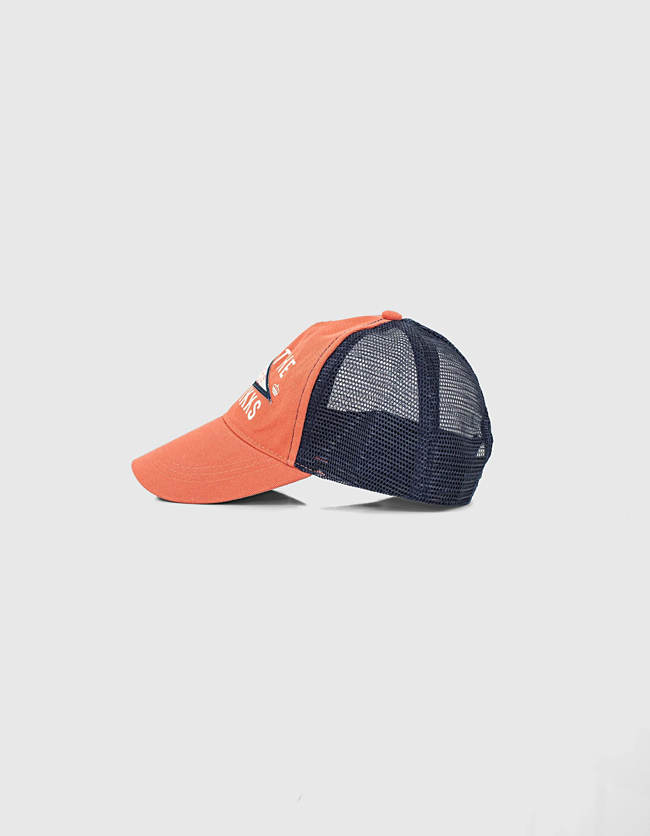 Casquette corail et navy forme baseball garçon 