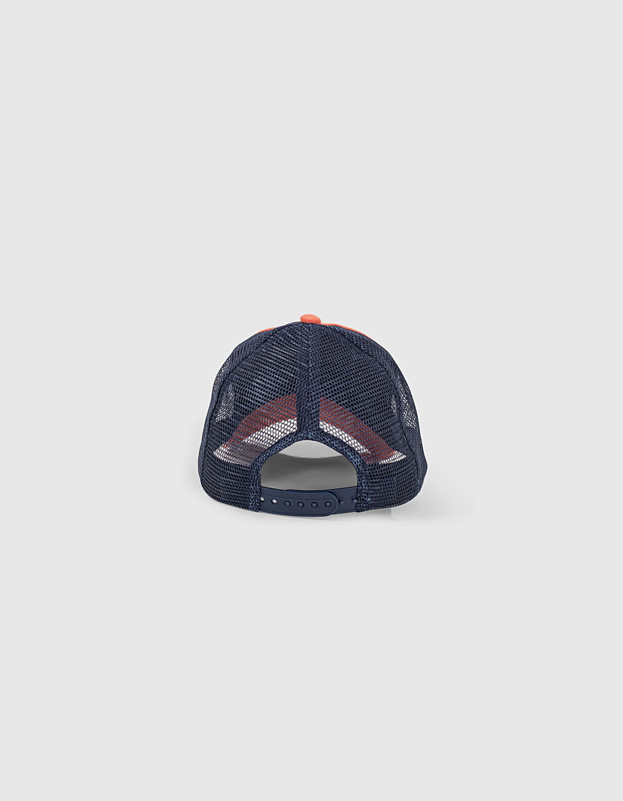 Casquette corail et navy forme baseball garçon 