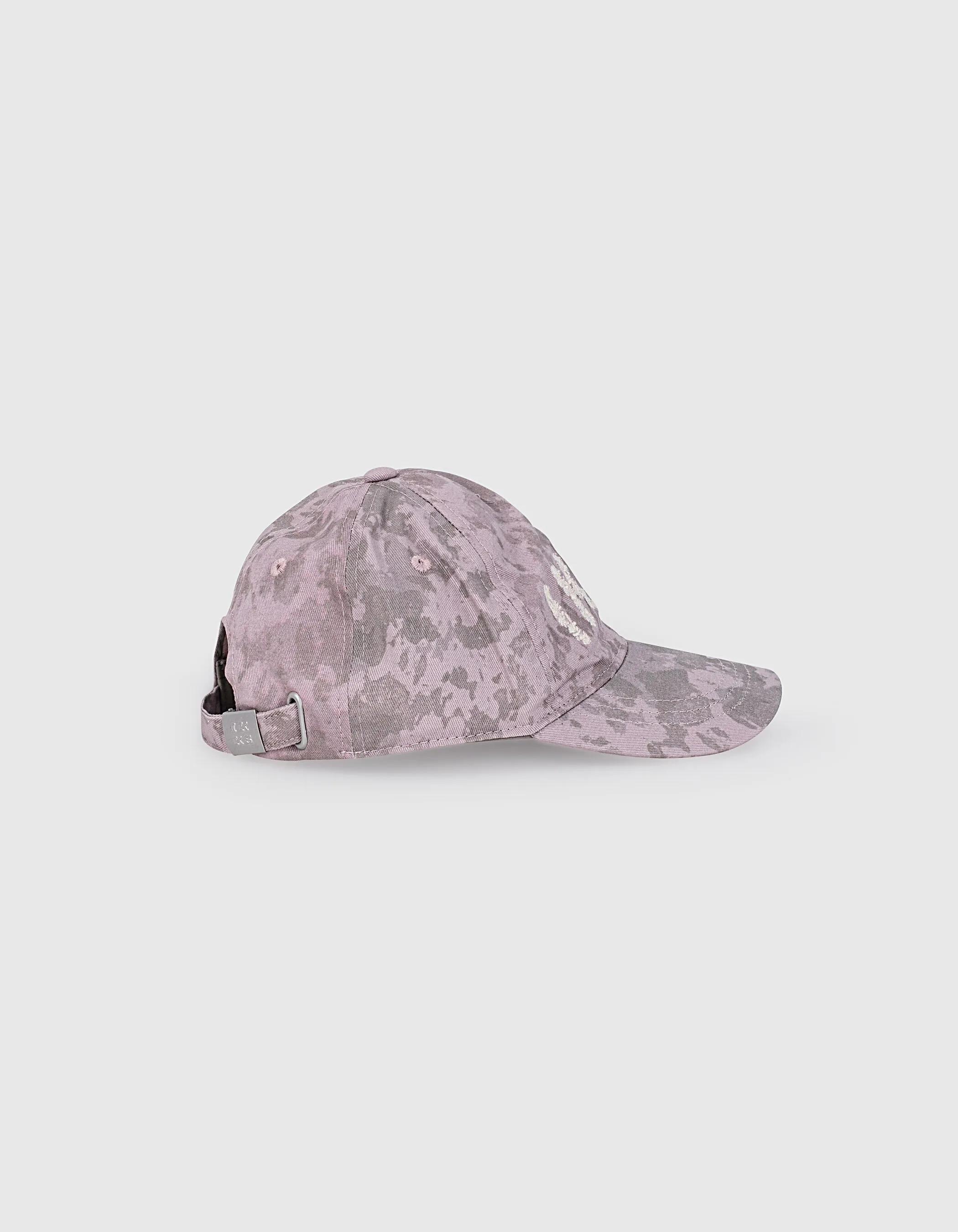 Casquette parme imprimé tie and dye typo brodée fille