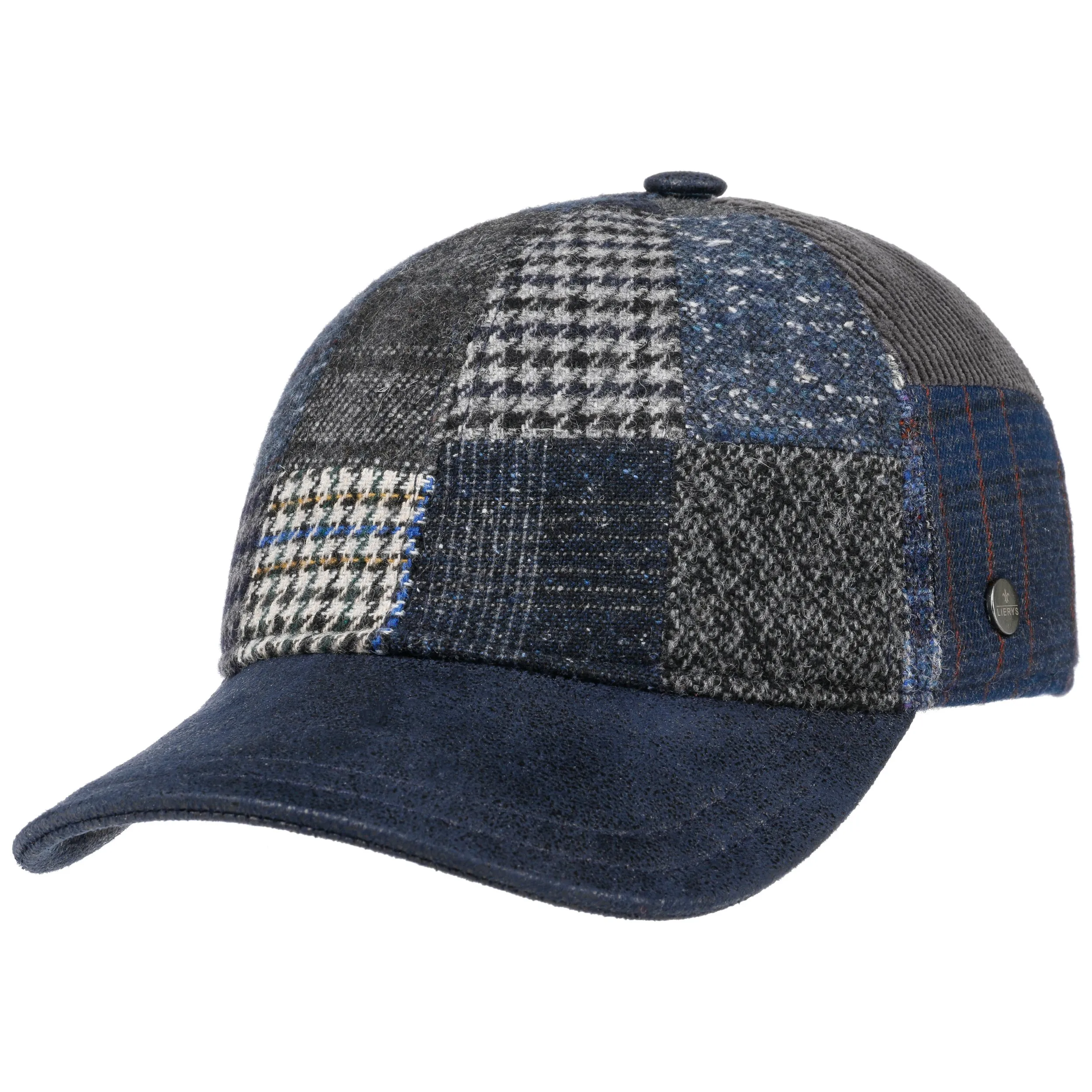 Casquette Patchwork Wool Curved by Lierys --> Chapeaux, casquettes & bonnets en ligne ▷ Chapeaushop