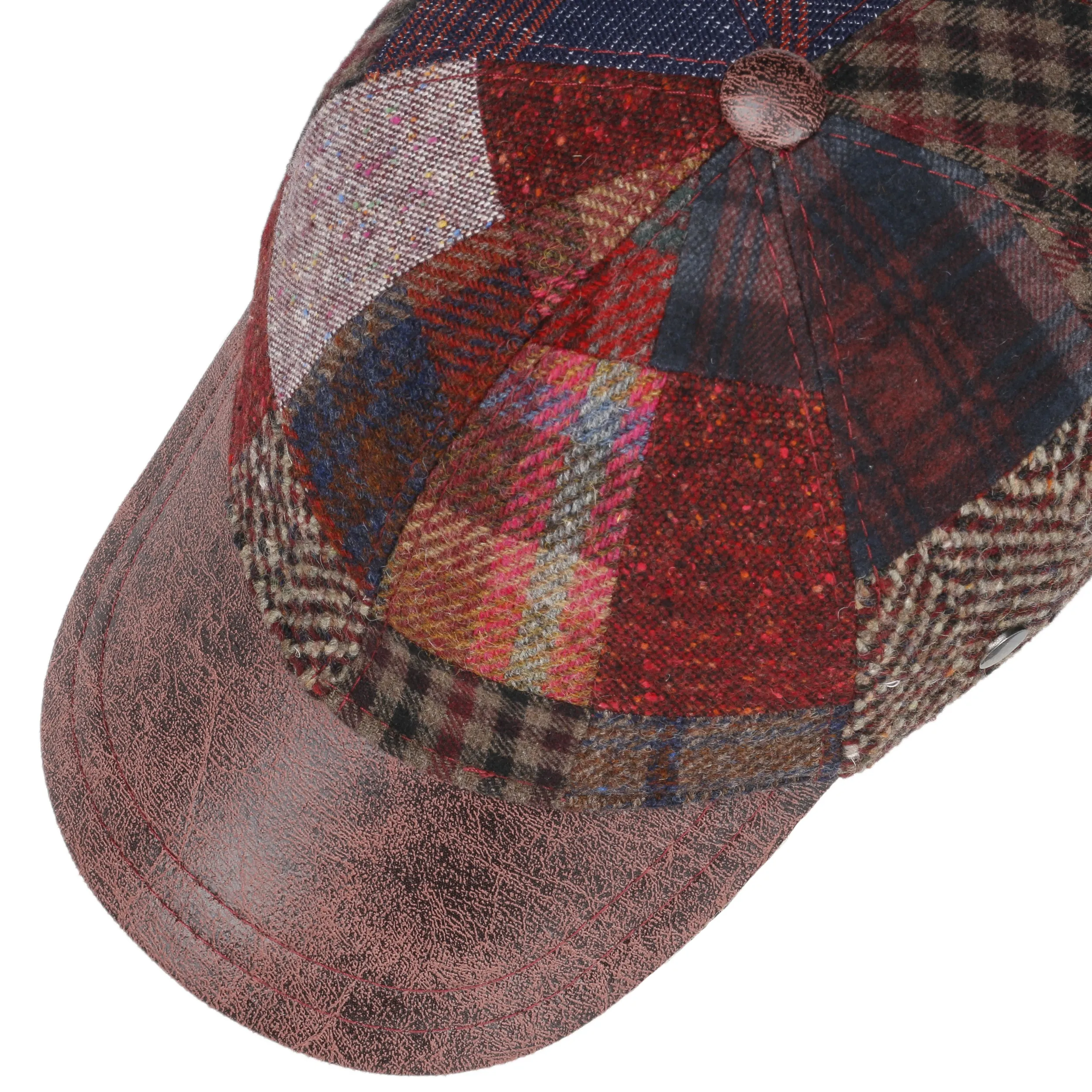 Casquette Patchwork Wool Curved by Lierys --> Chapeaux, casquettes & bonnets en ligne ▷ Chapeaushop