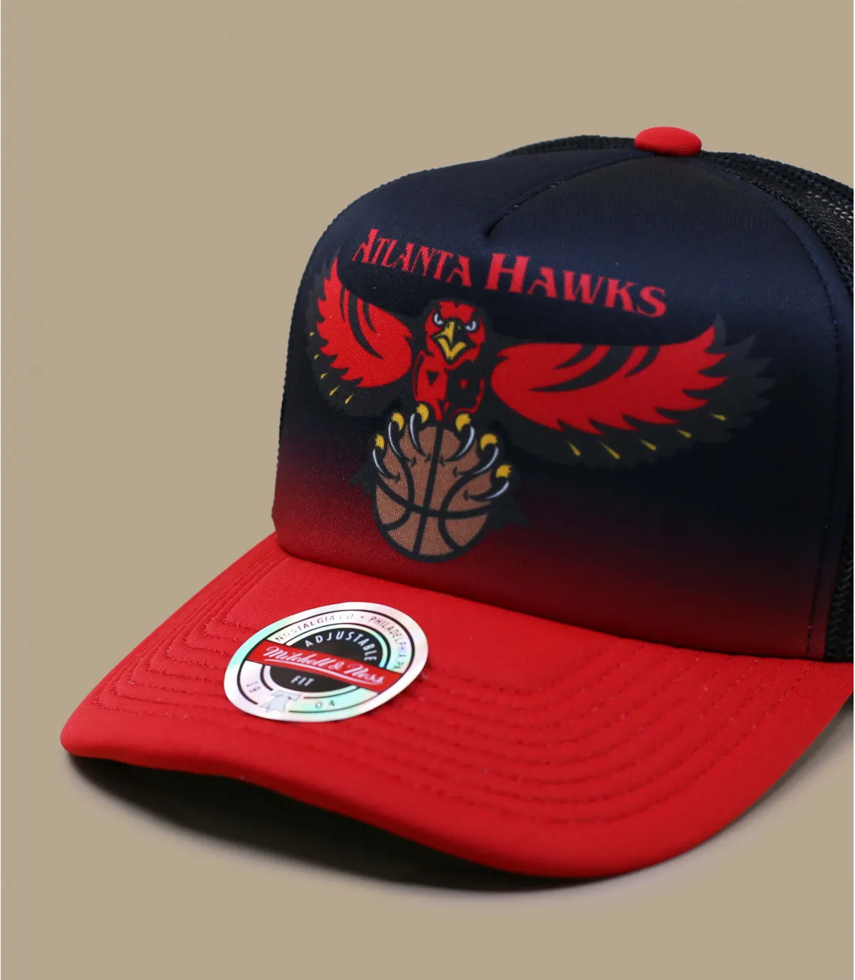 casquette trucker hawks - Trucker Jersey Hook Hawks Mitchell & Ness : Headict