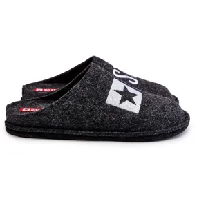 Chaussons Homme Classiques Big Star KK176003 Noir le noir