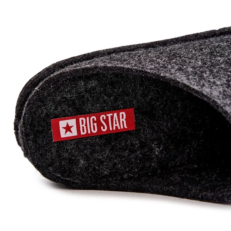 Chaussons Homme Classiques Big Star KK176003 Noir le noir