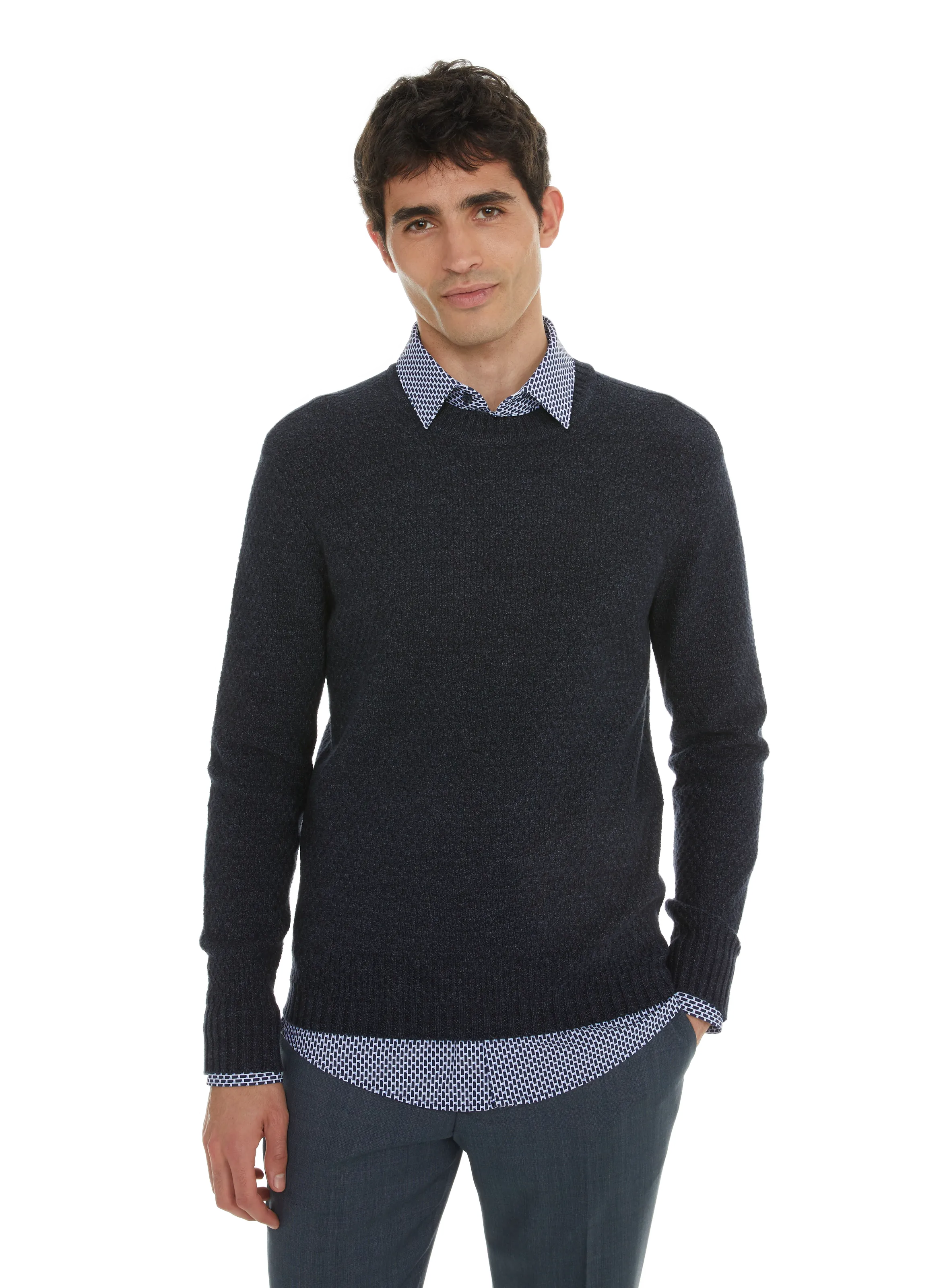 HACKETT  Pull en maille  - Bleu