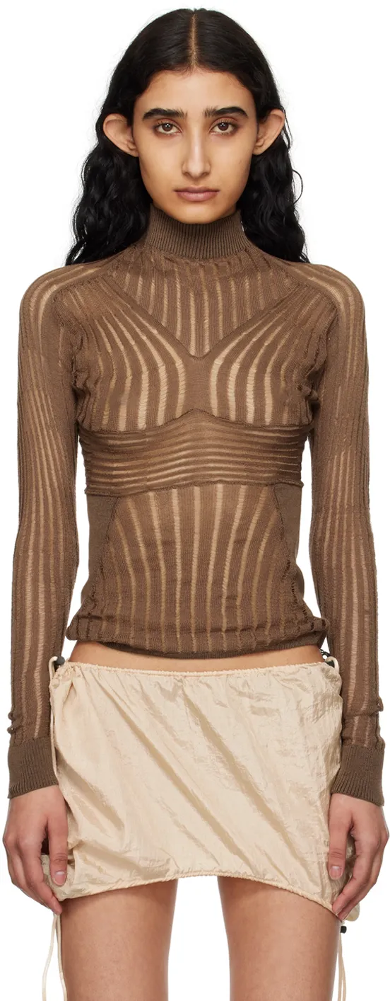   Isa Boulder  Brown Onion Sweater