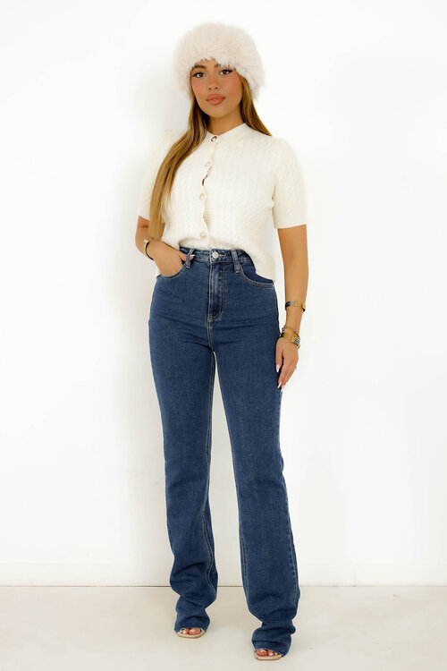 Jeans Coupe Droite Extra Long