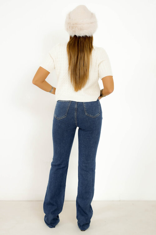 Jeans Coupe Droite Extra Long