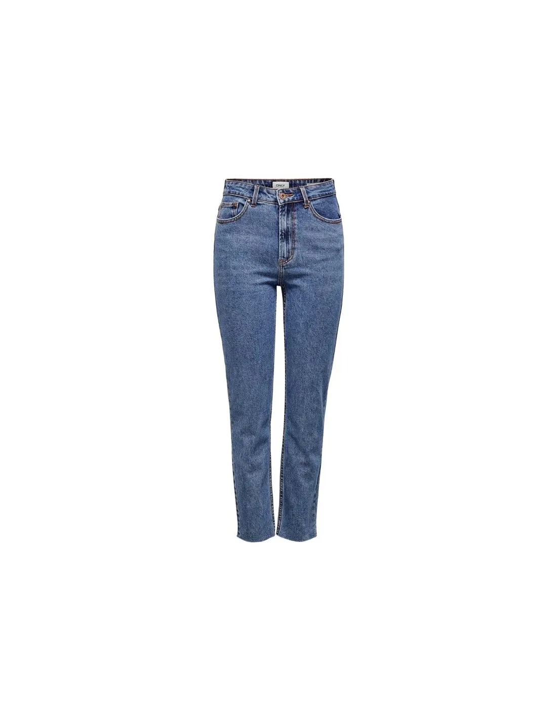 Jeans Only emily HW Jeans Straight Dark Blue Denim Femme