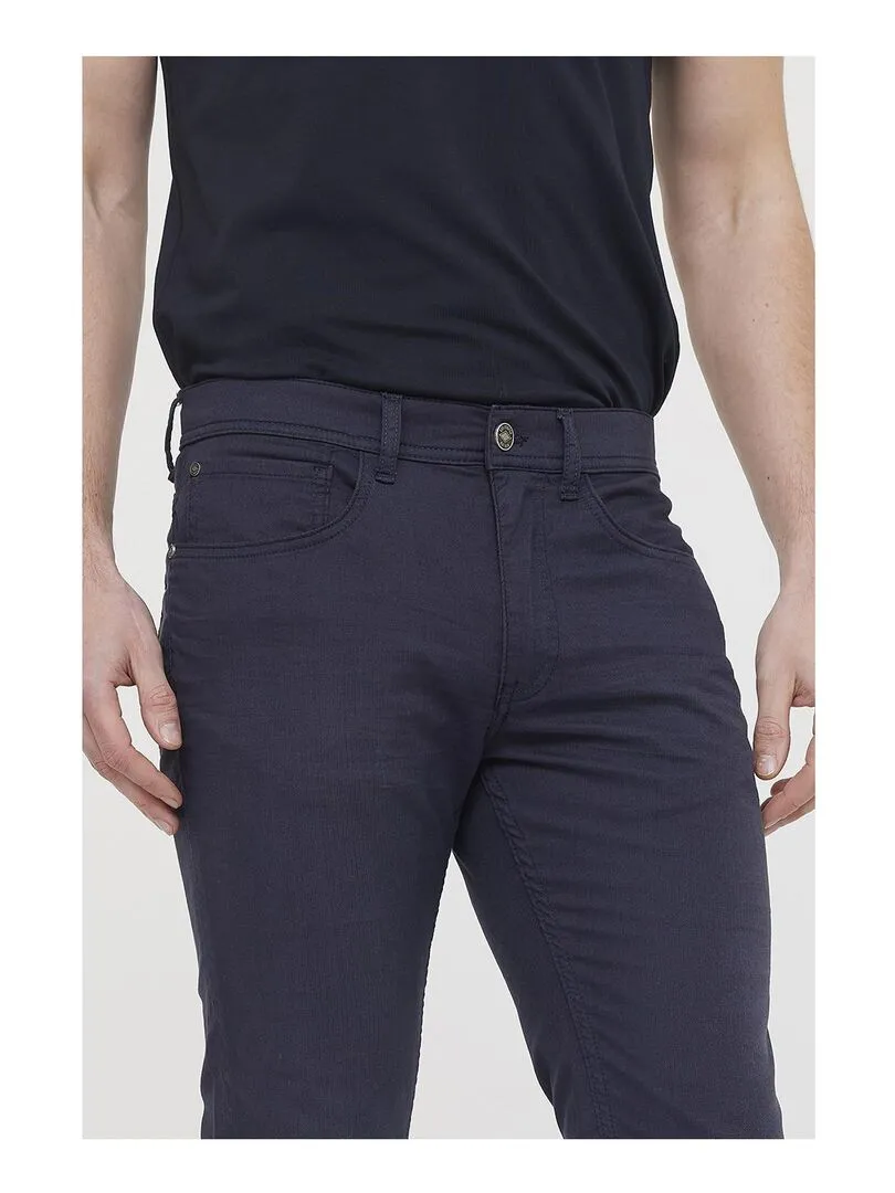 Lee Cooper - Pantalon coton straight LC122 - Bleu marine