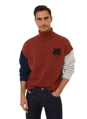 MAISON KITSUNÉ  Pull Fox en laine - Rouge