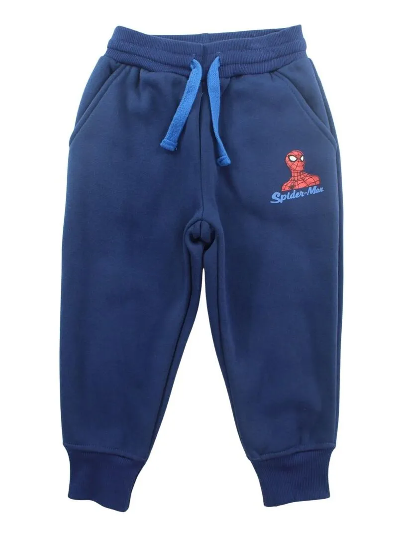 Marvel - Ensemble ​​Sweat pantalon garçon Imprimé Spiderman - Bleu marine