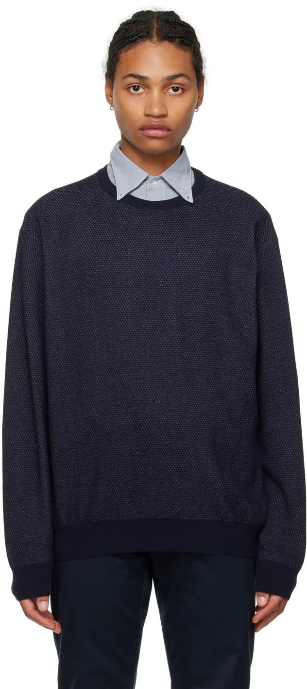   nanamica  Navy Crewneck Sweater