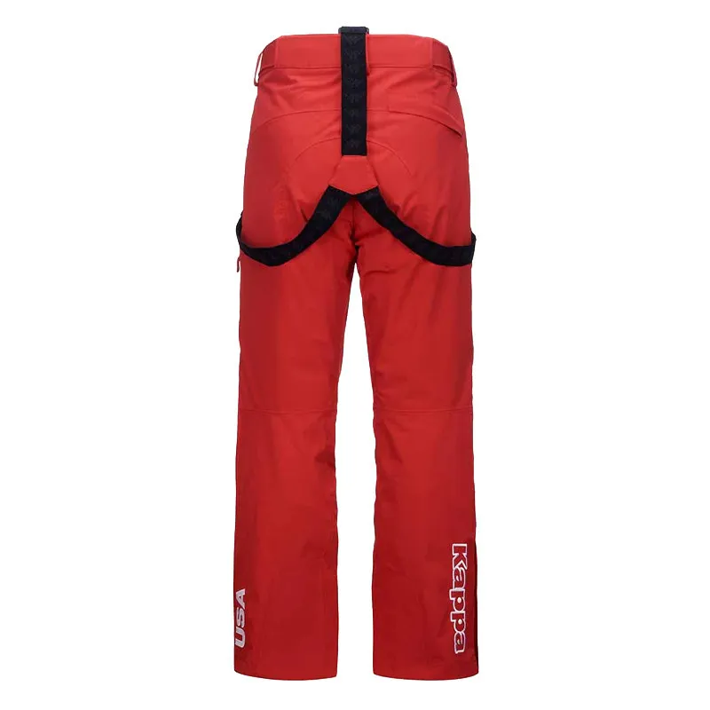 PANTALON DE SKI US TEAM KAPPA ROUGE