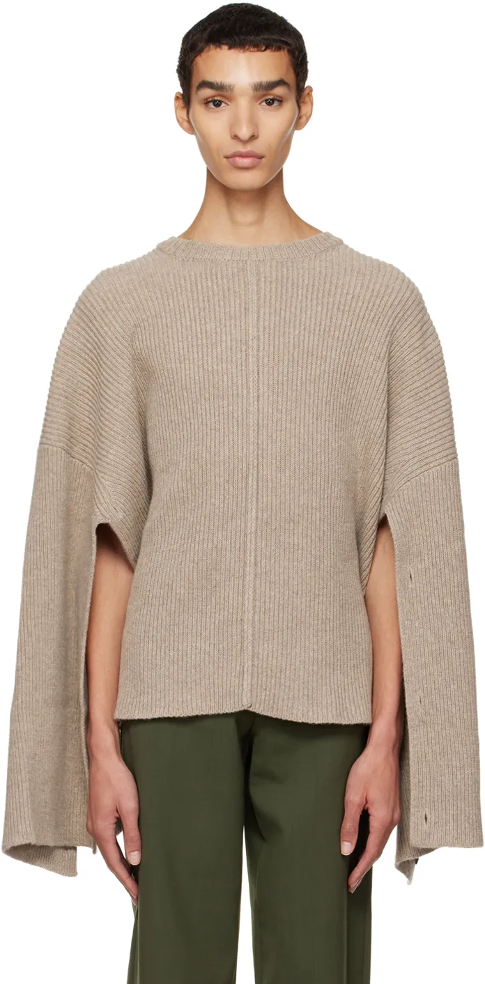   Peter Do  Beige Cape Sweater