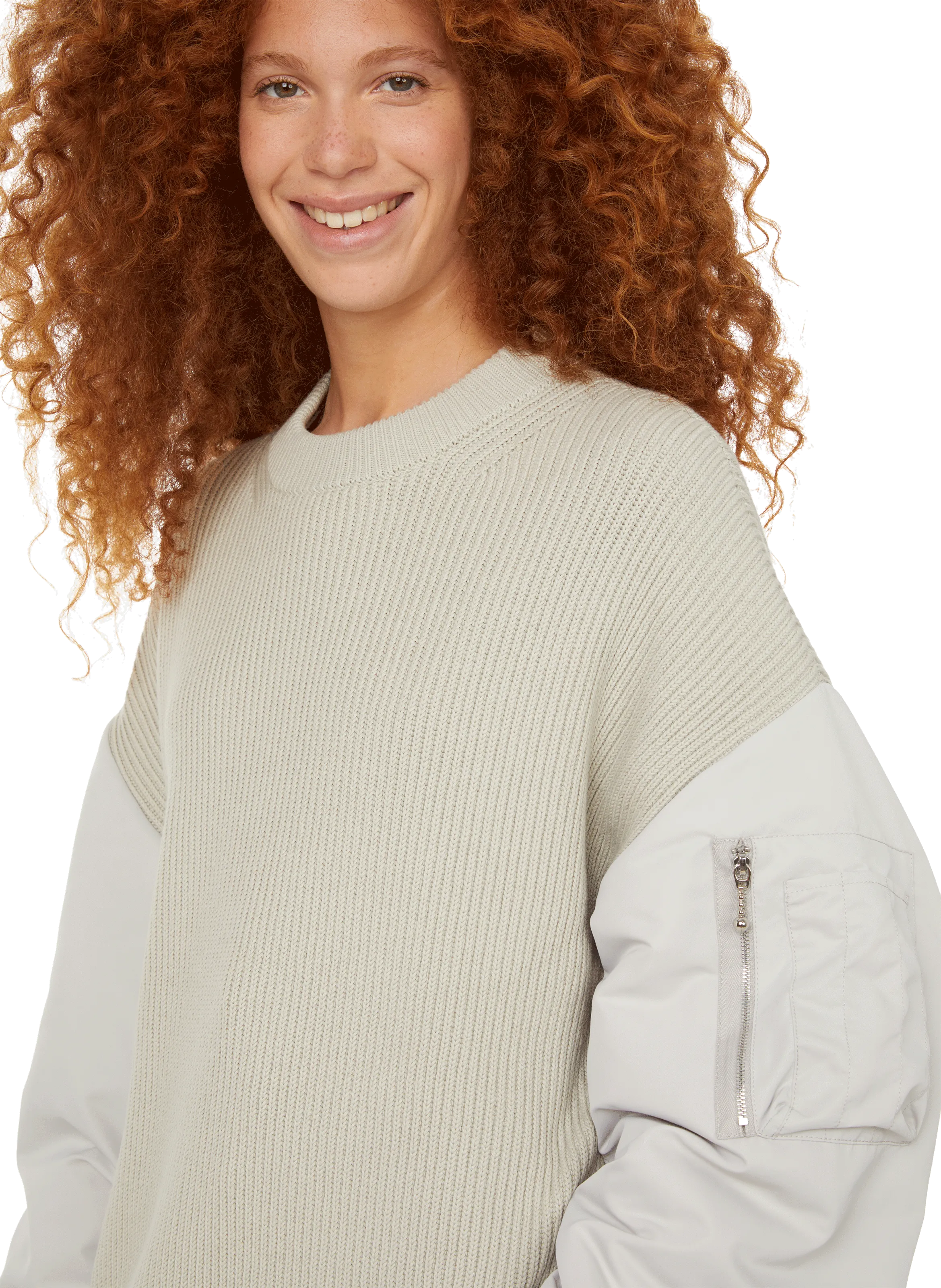 PRIVATE POLICY  Pull oversize en maille - Gris