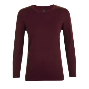 PULL COL ROND FEMME GINGER WOMEN Oxblood