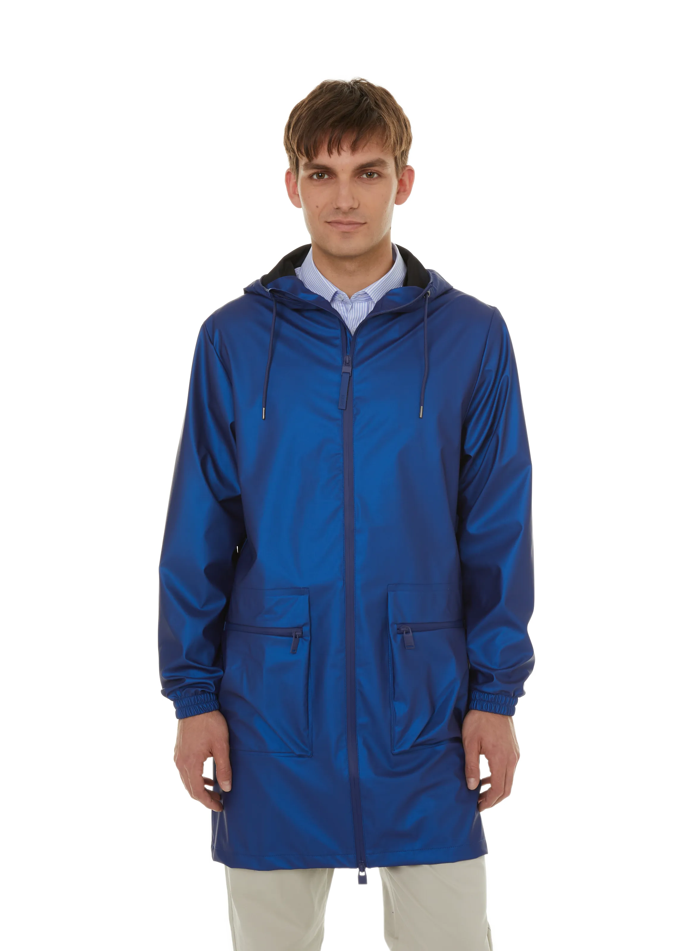 RAINS  Veste imperméable brillante - Bleu