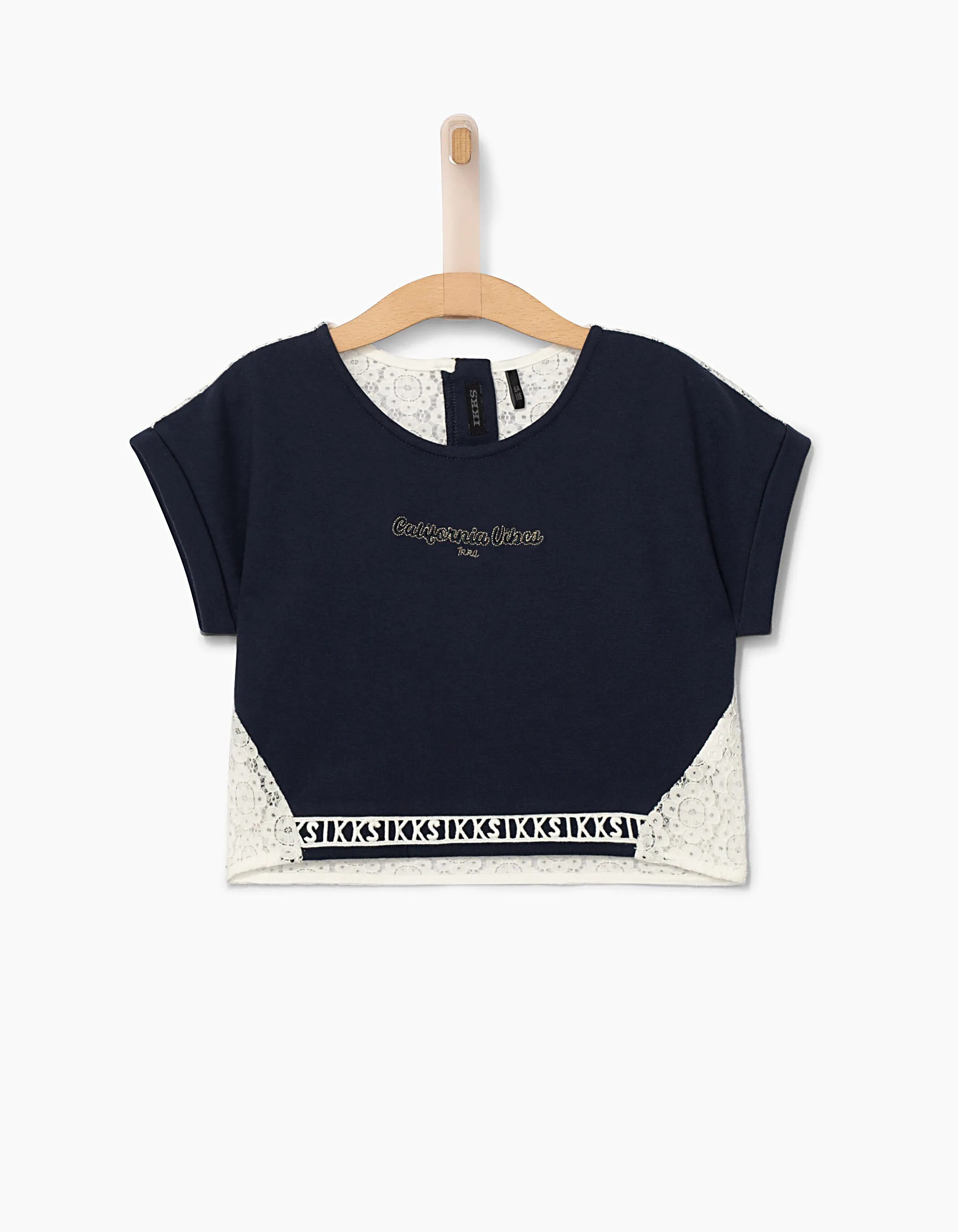 Robe 2 en 1 navy avec top cropped fille