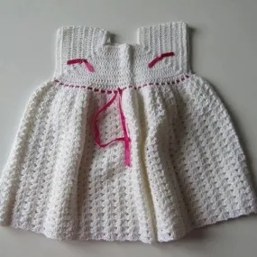 Robe au crochet pour bébé 1/2 ans