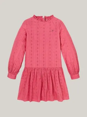 Robe Hilfiger Monotype en broderie anglaise | Rose | Tommy Hilfiger