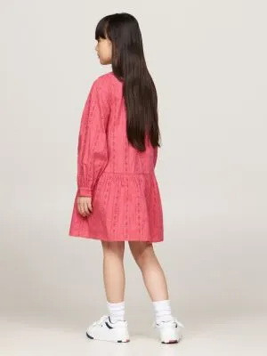 Robe Hilfiger Monotype en broderie anglaise | Rose | Tommy Hilfiger