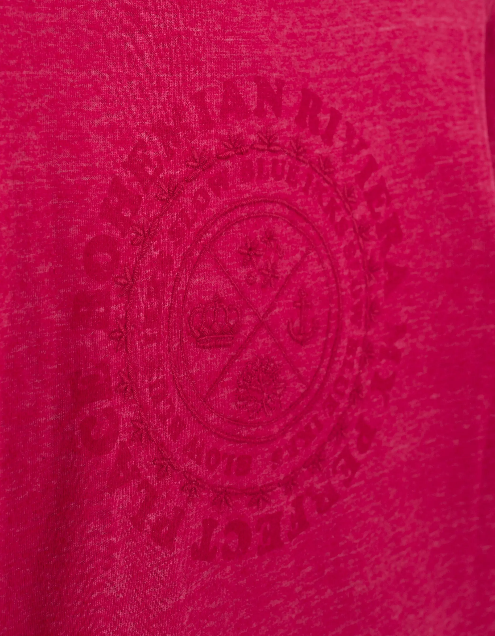 Robe-T-shirt fuchsia avec pressions devant fille