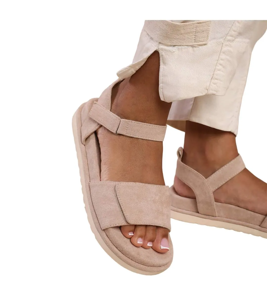 Sandales corfu femme brun-beige Where's That From