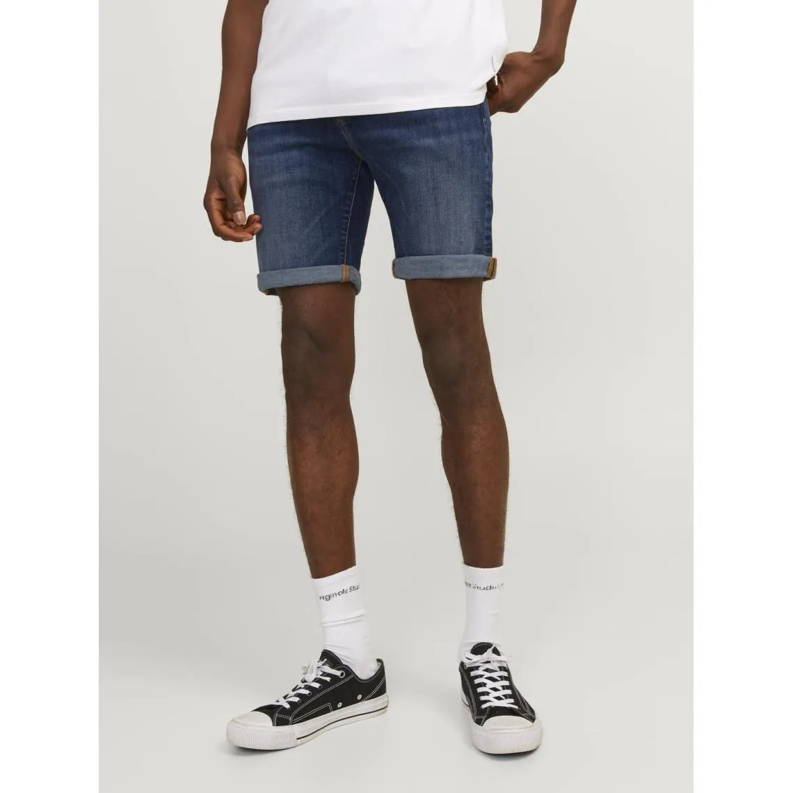 Short coupe classique homme bleu denim en coton | 3 Suisses