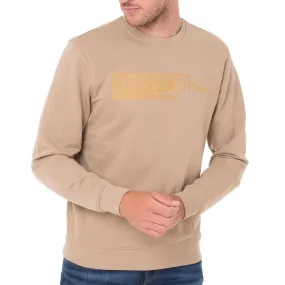 Sweat Beige Homme Guess Brode