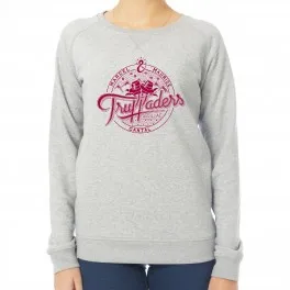 Sweat femme gris Truffaders bordeaux