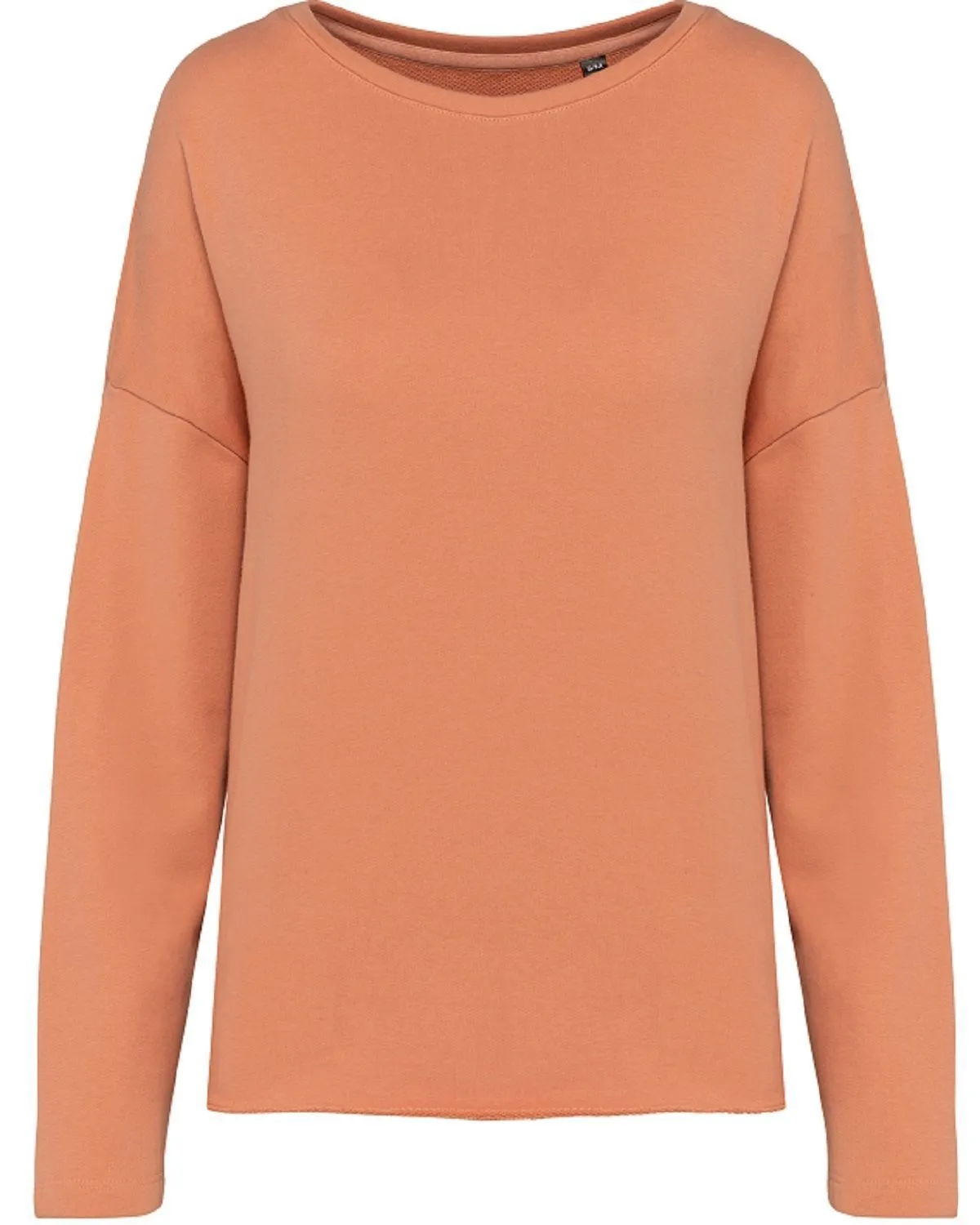 Sweat shirt femme Loose - K471 - orange pêche 