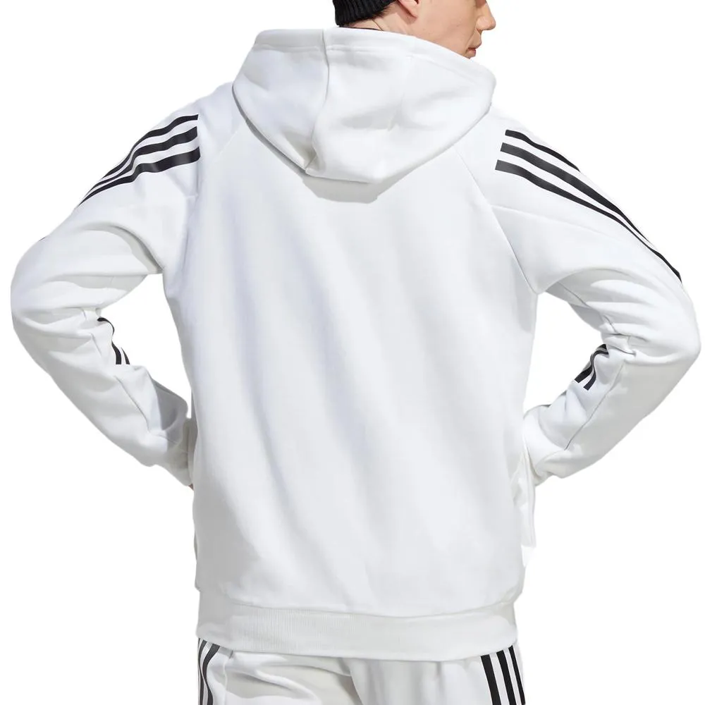 Sweat zippé Blanc Homme Adidas IC8258