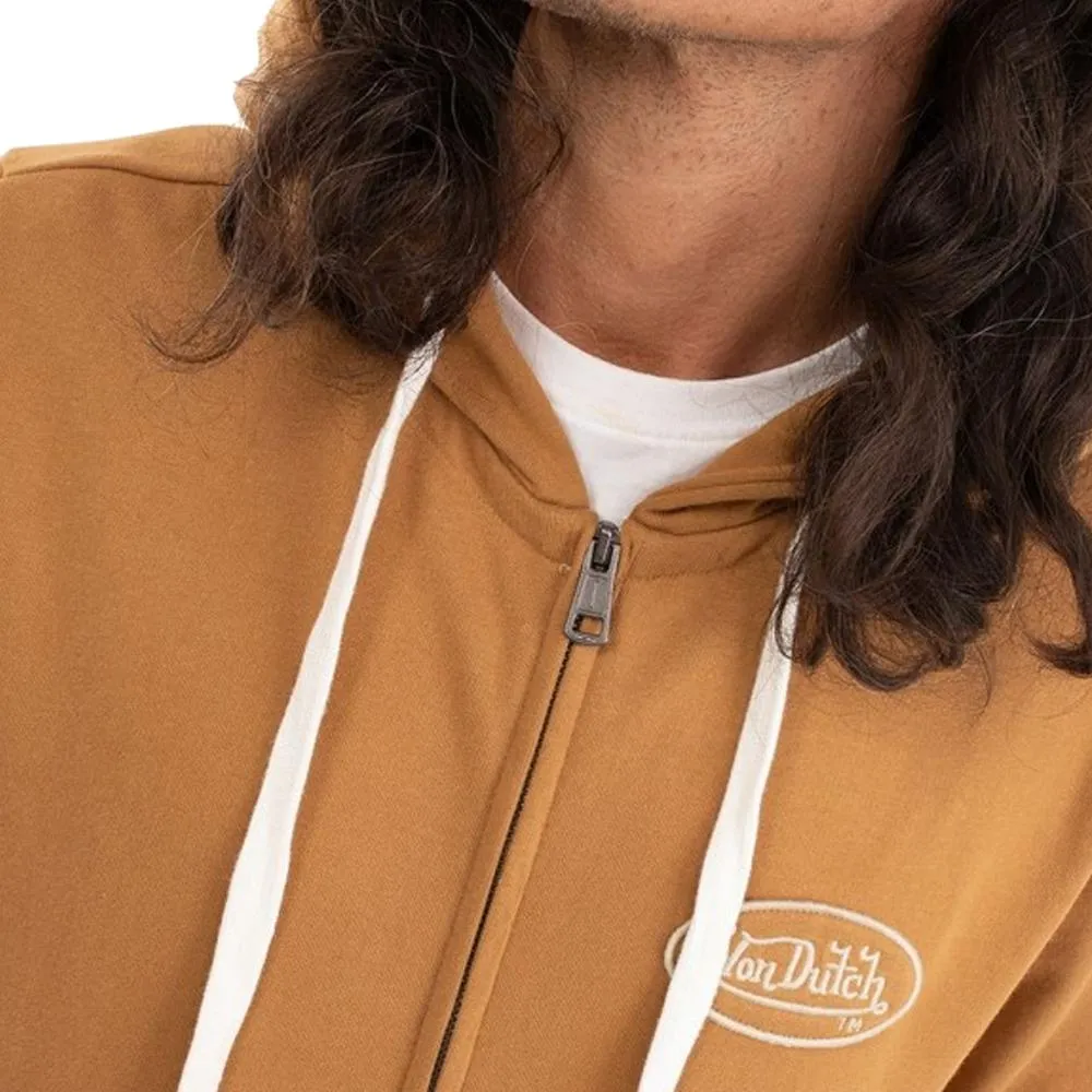 Sweat Zippé Jaune Homme Von Dutch Camp MOT