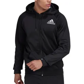 Sweat Zippé Noir Homme Adidas Bos