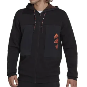 Sweat Zippé Noir Homme Adidas HL93