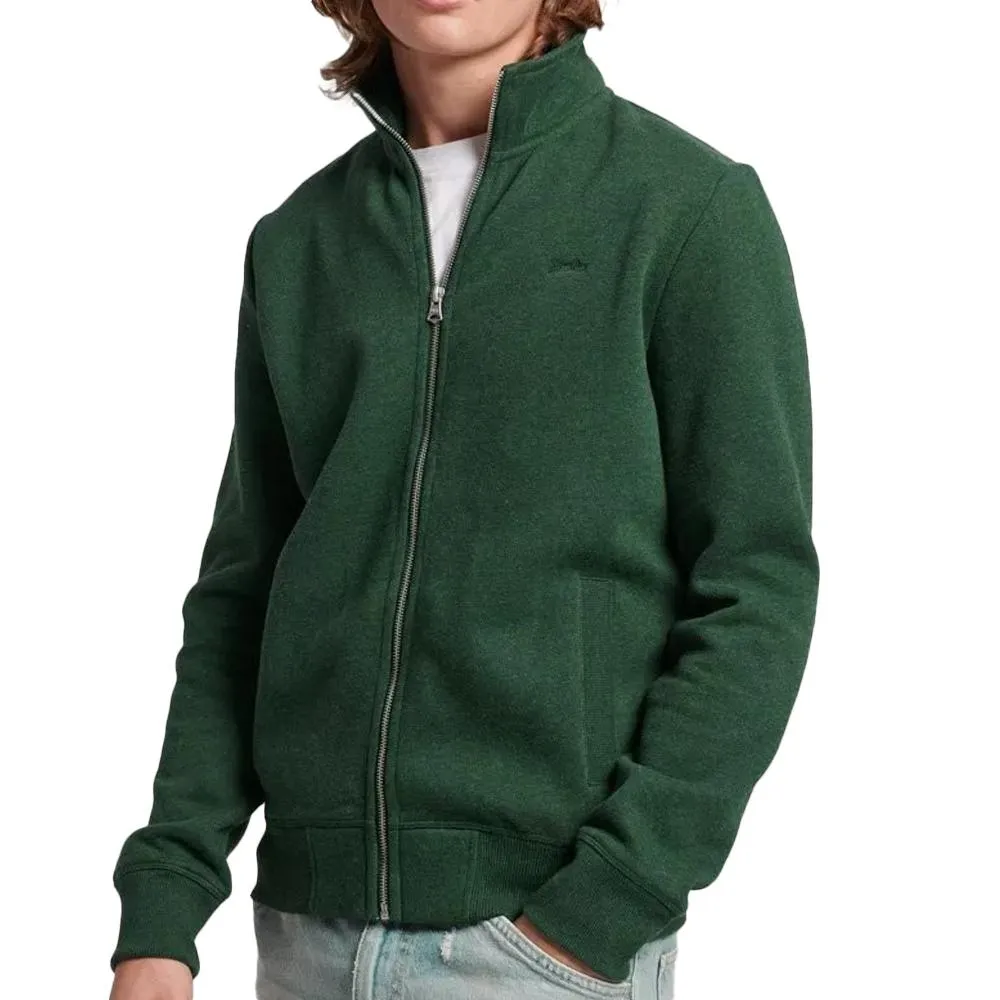 Sweat Zippé Vert Foncé Homme Superdry M2013117A