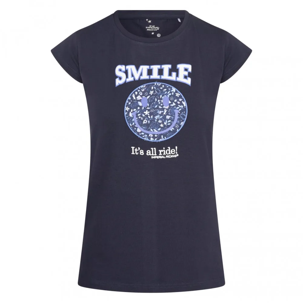 T-shirt Imperial Riding Smiley Flowers - Équitation