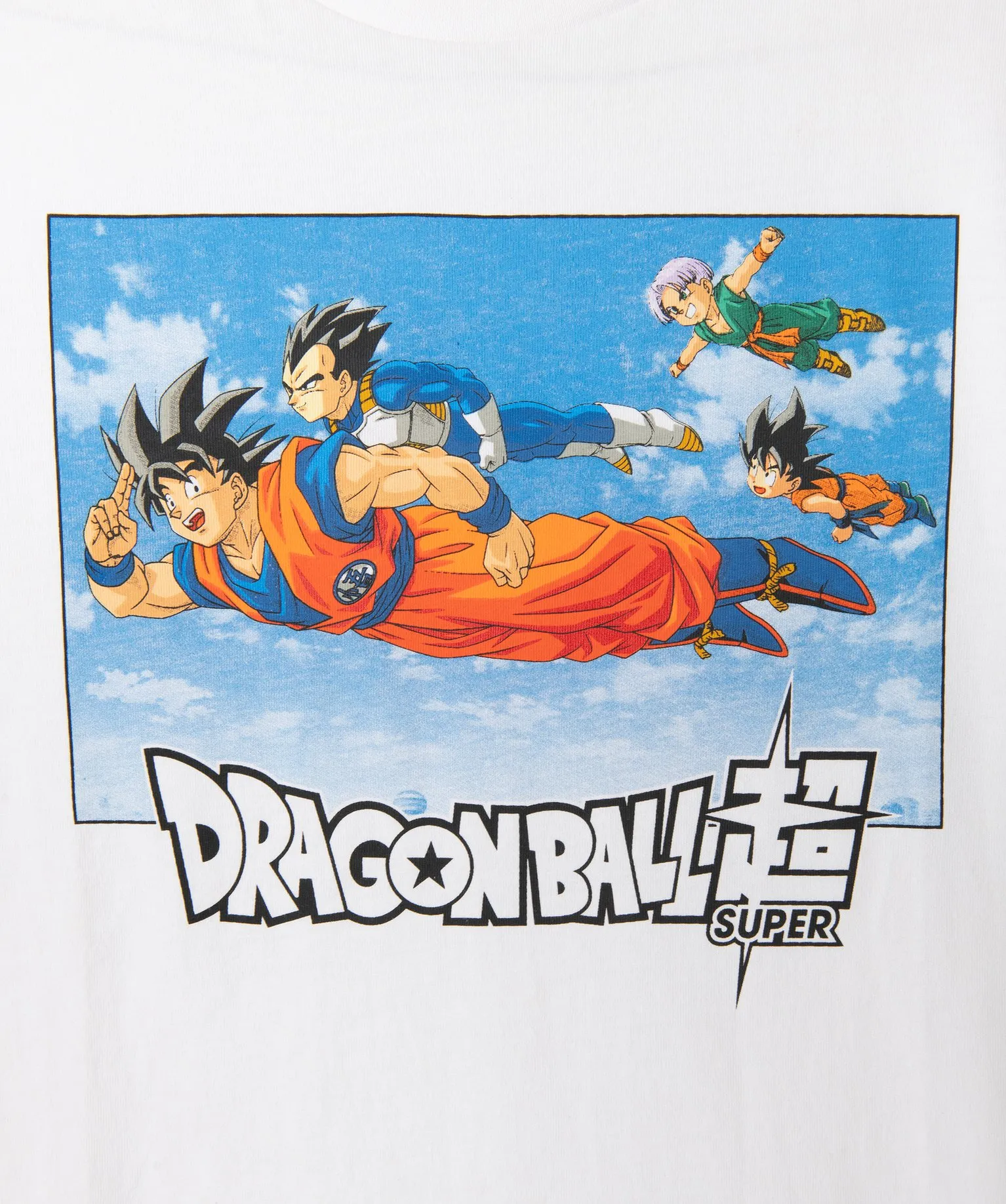 tee-shirt a manches courtes avec motif manga garcon - dragon ball super blanc tee-shirts