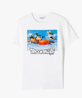 tee-shirt a manches courtes avec motif manga garcon - dragon ball super blanc tee-shirts