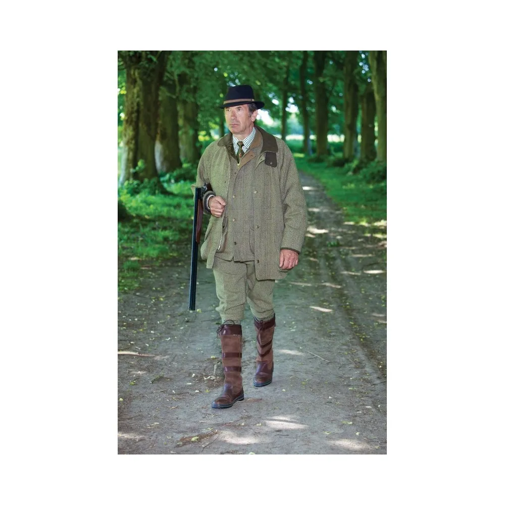 Veste de chasse en tweed imperméable