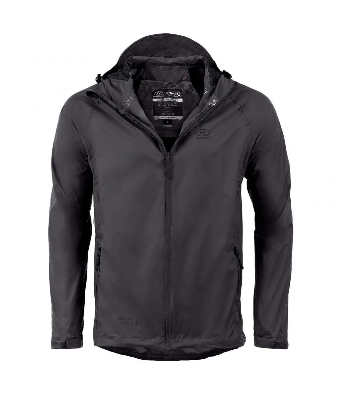 Veste imperméable Stow & Go noir - Highlander